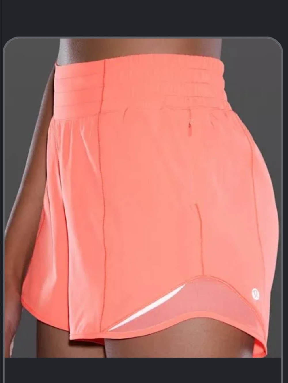 Lululemon High Rise Hotty Hot Short 2.5” in Sunset